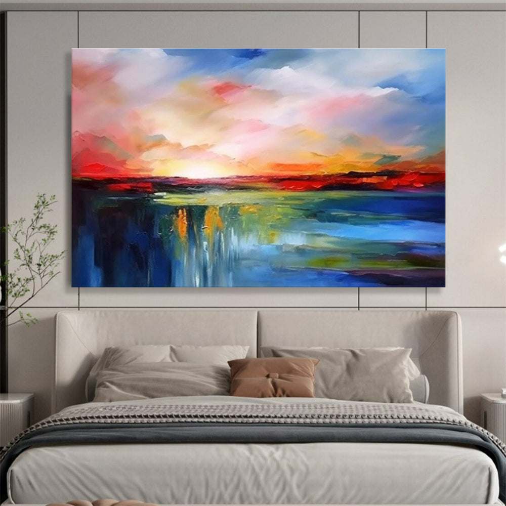landscape evening abstract colorful design 7